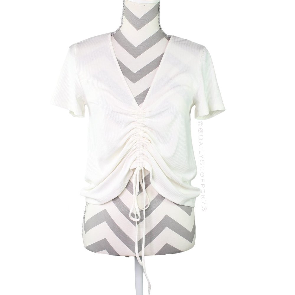 After Market Women's Ribbed Cinched Crop Top